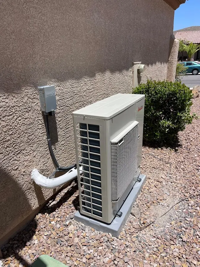 Residential air conditioning condenser unit in Hermantown